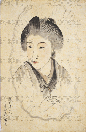 Self-portrait at the Age of 16, 1891. Creator: Shoen, Uemura (1875-1949).