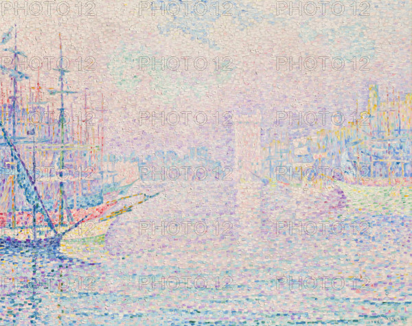 Marseille. The old port, 1906. Creator: Signac, Paul (1863-1935).
