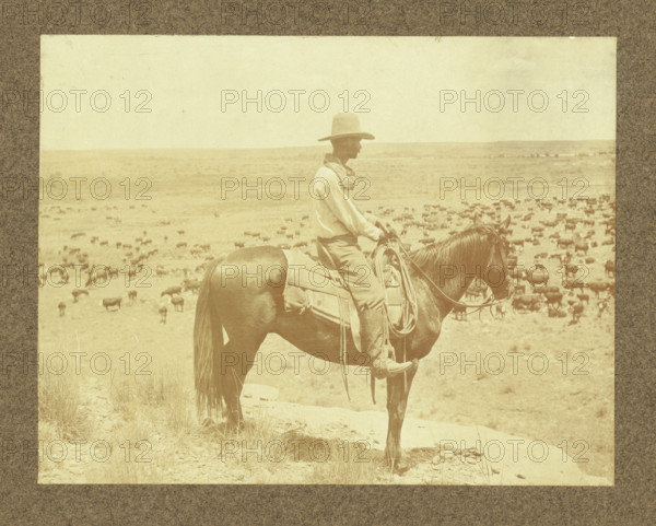 A Texas cowboy, 1907. Creator: Smith, Erwin Evans (1886-1947).