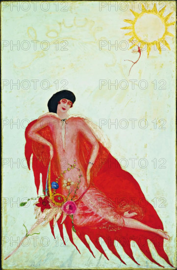 Self-portrait, 1923. Creator: Stettheimer, Florine (1871-1944).