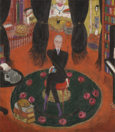 Portrait of Carl Van Vechten (1880-1964), 1922. Creator: Stettheimer, Florine (1871-1944).