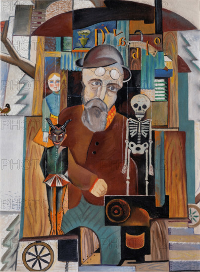 Puppeteer, 1921. Creator: Styrsky, Jindrich (1899-1942).