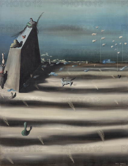 Un grand tableau qui représente un paysage, 1927. Creator: Tanguy, Yves (1900-1955).