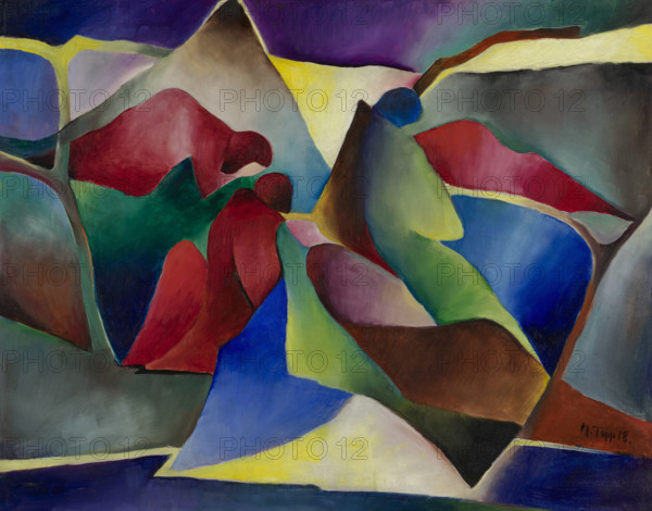 The Sleepers - Version II, 1918. Creator: Topp, Arnold (1887-1945).