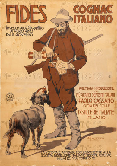 Fides - Cognac Italiano, c1905. Creator: Vaccari, Alfredo (1877-1933).