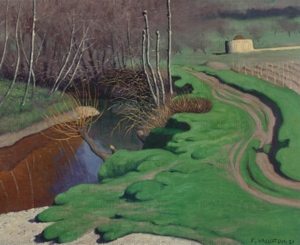 Banks of the Cagne, 1921. Creator: Vallotton, Felix Edouard (1865-1925).