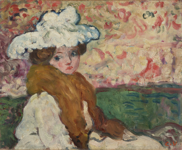 Femme à la charlotte, 1903. Creator: Valtat, Louis (1869-1952).