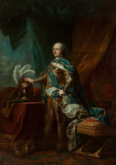 Portrait of the King Louis XV of France (1710-1774), c1760. Creator: Van Loo, Carle (Charles Andre) (1705-1765).
