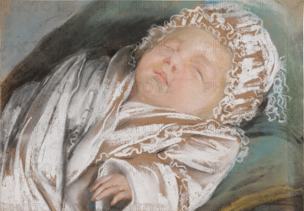 The Little Eugène de Montesquiou-Fézensac Asleep, 1783. Creator: Vigée Le Brun, Louise Élisabeth (1755-1842).