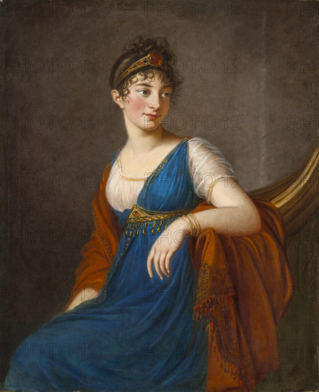 Portrait of the actress Mademoiselle Georges (1787-1867), 1800s. Creator: Vigée Le Brun, Louise Élisabeth (1755-1842).