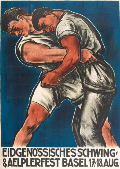 Swiss National Wrestling and Alpine Festival, Basel, c1935. Creator: Wenk, Wilhelm (Willi) (1890-1956).