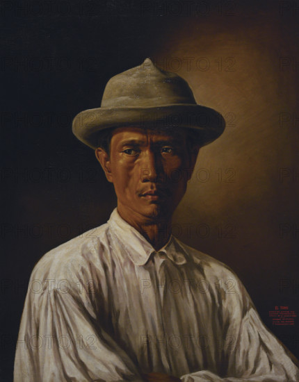 El tuno, 1875. Portrait of one of the peasants who arrived in Manila to trade their products.  Creator: Esteban Villanueva.