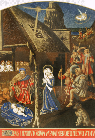 The Adoration of the Shepherds, 15th century, (1877).  Creator: Unknown.
