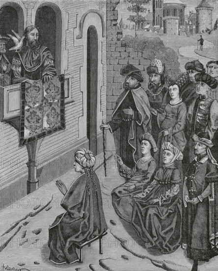 How Heraclius turned the Jews out of Jerusalem, 135 AD, (15th century), (1878).  Creator: Unknown.