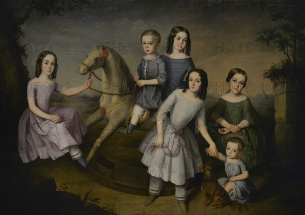 The children of the Lara family, 1832.  Creator: Jose Roldan Martinez.