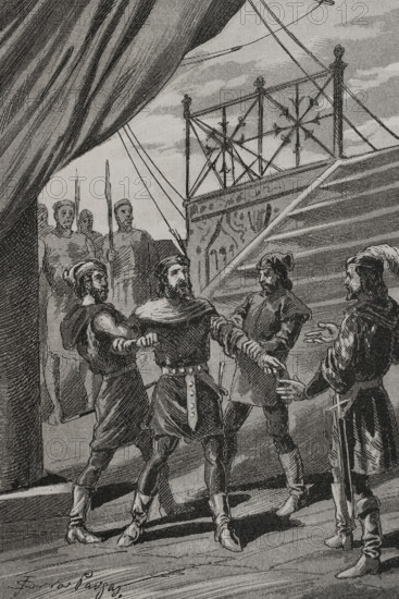 Prison of Juan of Lauria, 1299, (1890). Creator: Joan Serra y Pausas.