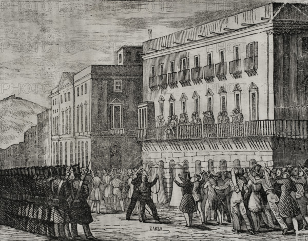 First Carlist War, (1833-1840): Assassination of General Bassa, 1835 (1845). Creator: Unknown.