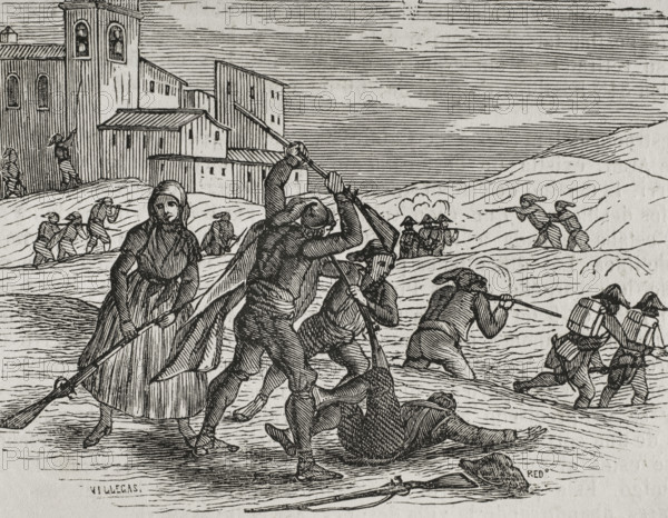 War of Roussillon, also called War of the Pyrenees or War of the Convention, (1793-1795), 1851.  Creator: Unknown.