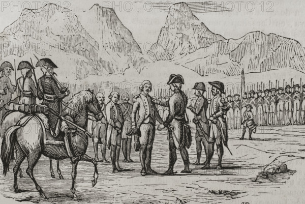 Degradation of the officers and soldiers of Montroig, War of Roussillon, (1793-1795), 1851.  Creator: Unknown.