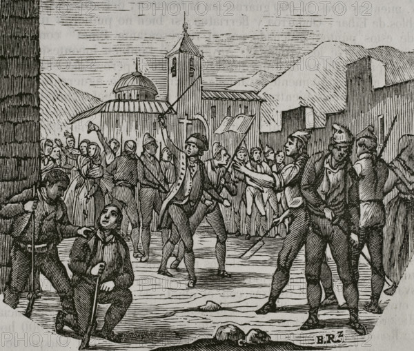 Biscayan uprising, War of Roussillon, (1793-1795), 1851.  Creator: Unknown.