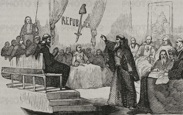 Secret society of republican friars, War of Roussillon, (1793-1795), 1851. Creator: Unknown.