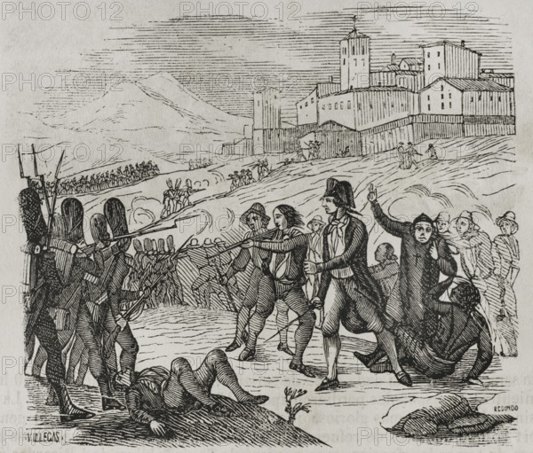 Defense of Camprodón by the citizens, 1793, (1851).  Creator: Unknown.