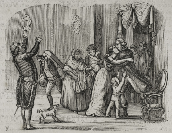 Return of the Basque emigrants, War of Roussillon, (1793-1795), 1851. Creator: Unknown.