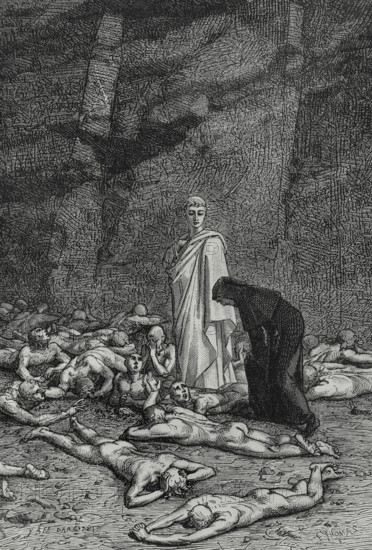 The Divine Comedy, (1307-1321): Purgatory, 1888.  Creator: Jean Edouard Dargent.