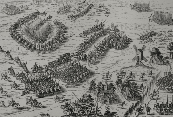 Battle of Dreux, (19 December 1562), (1877).  Creator: Unknown.