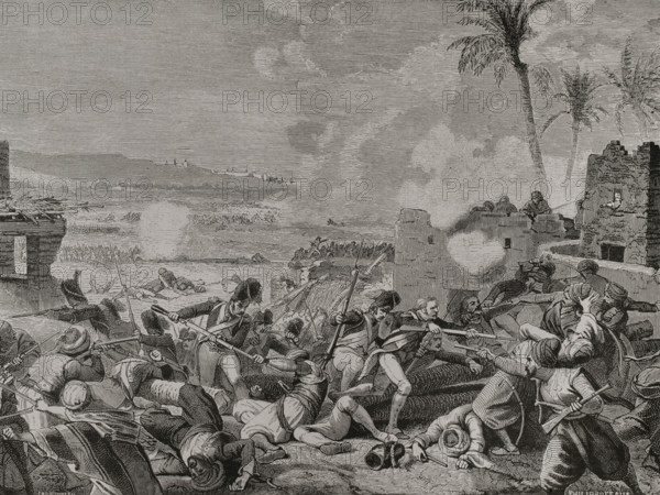 Napoleonic Wars: French Invasion of Egypt, (1798-1801) - Battle of Sediman...1798, 1879. Creator: Unknown.