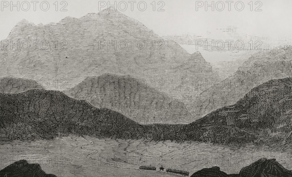 Entrance to the Bolan Pass, (present-day Pakistani territory), 1878.  Creator: Unknown.