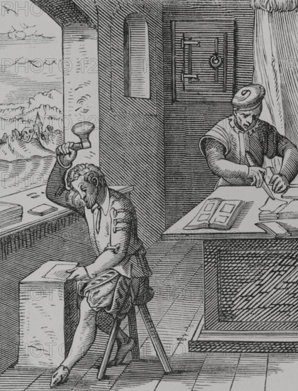 The Goldbeater, 16th century, (1878).  Creator: Unknown.