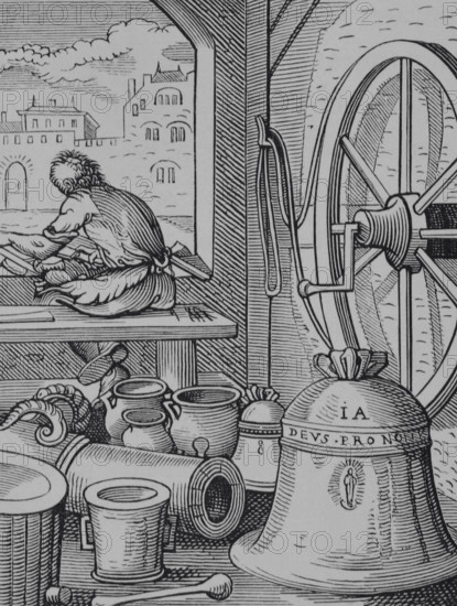 Bell and cannon caster, 16th century, (1878).  Creator: Unknown.