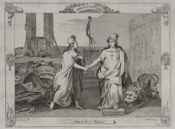 Treaty of San Ildefonso, (August 19, 1796), 1851.  Creator: Unknown.