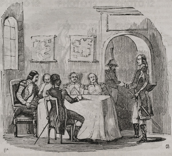 War Council of generals in 1799, (1851).  Creator: Unknown.