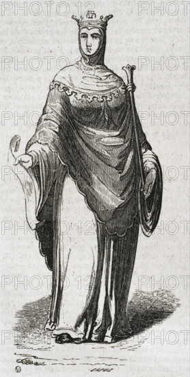 Urraca of Leon, (1081-1126) called the Reckless, 1852. Creator: Tomás Carlos Capuz.