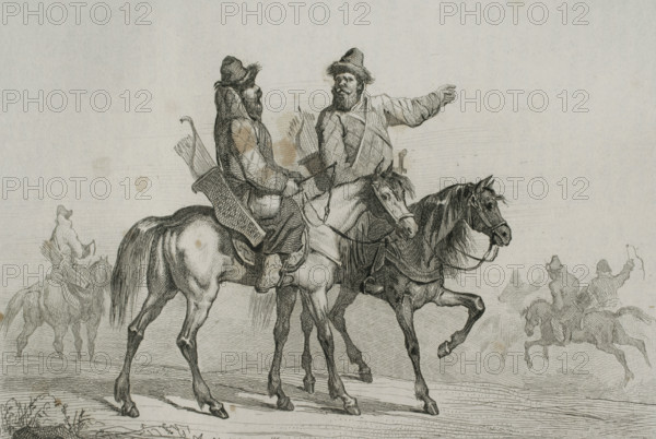 Tatar Knights, 1839. Creator: Augustin François Lemaitre.