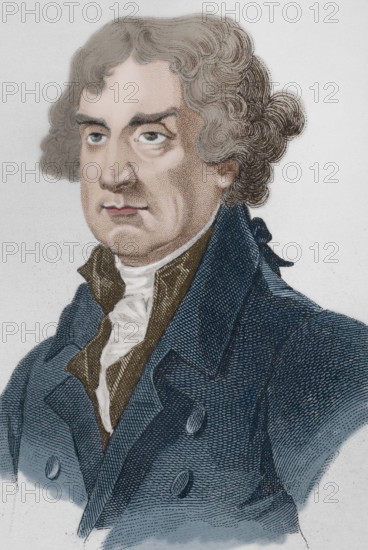 Thomas Jefferson, (1743-1826), third president of the US, (1801-1809)..., 1837 (1850).  Creator: Emile Louis Vernier.