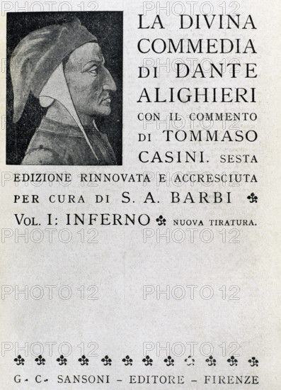The Divine Comedy, (1307-1321), Vol I: Inferno (Hell), 1307-1321.  Creator: Dante Alighieri.