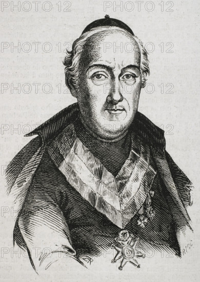Juan Escoiquiz, (1747-1820), Spanish writer, politician and clergyman, 1853. Creator: Bernardo Rico.