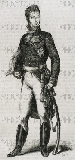 Juan Díaz Porlier, Spanish military, Field Marshal, 1853.  Creator: Bernardo Rico.