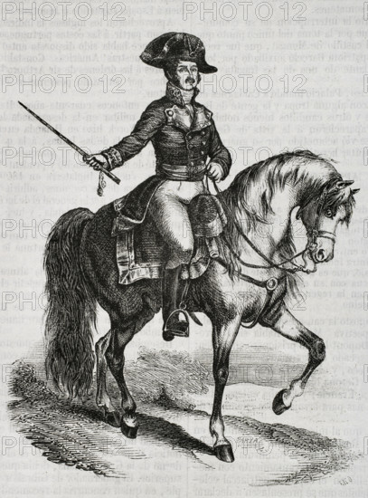 José de Palafox y Melci, 1st Duke of Zaragoza, (1775-1847), Spanish general at Peninsular War, 1853. Creators: Eusebio Zarza, Bernardo Rico.