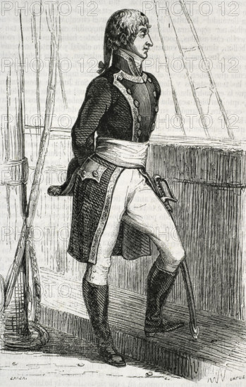 Cosme Damian Churruca y de Elorza, (Motrico,1761-Battle of Trafalgar, 1805), Spanish mariner, 1852. Creators: Eusebio Zarza, Tomás Carlos Capuz.