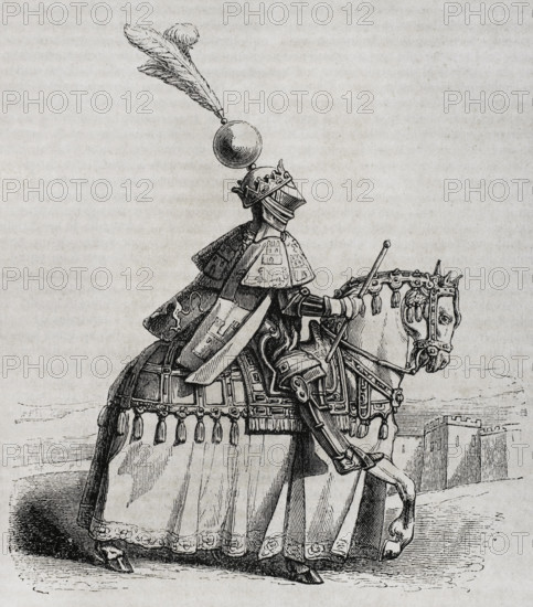 King John II wearing battle uniform, 15th century, 1852.  Creator: Unknown.