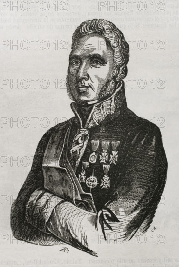Francisco Espoz y Mina, (1781-1836), Spanish leader of the guerrillas of Navarre..., 1853. Creator: Unknown.