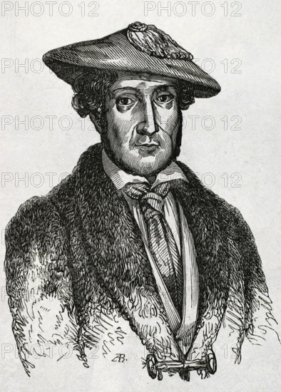 Martin Zurbano, known as Martin Varea, (1788-1845), Spanish liberal military, 1853.  Creator: Unknown.