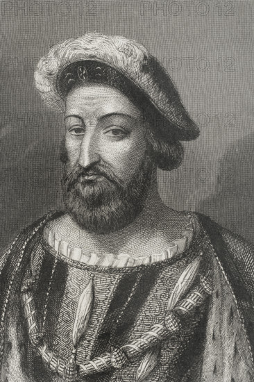 Francis I, (1494-1547), King of France from 1515 to 1547, 1856.  Creator: Charles Geoffroy.