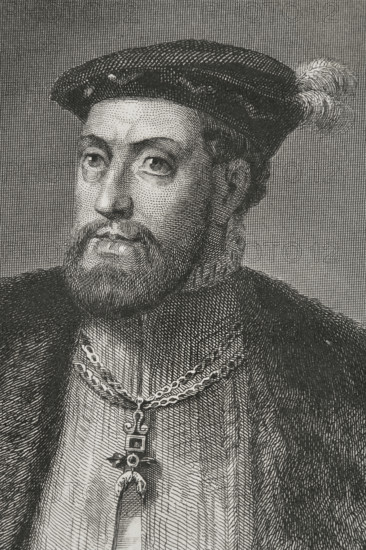 Charles V, (1500-1558), Holy Roman Emperor and Archduke of Austria (1519-1556),...., 185 Creator: Charles Geoffroy.