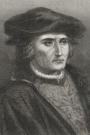 Martin Luther, (1483-1546), German theologian and Augustinian friar, 1856.  Creator: Charles Geoffroy.