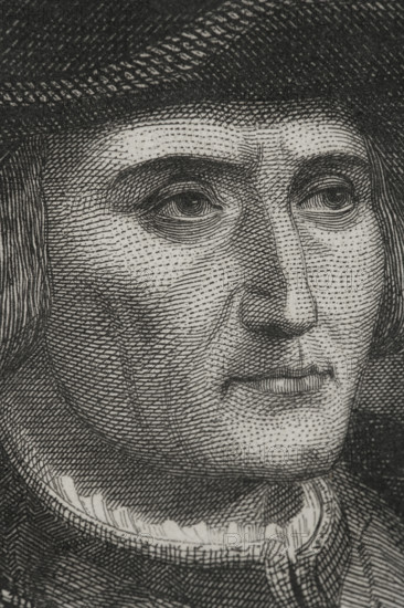 Martin Luther, (1483-1546), German theologian and Augustinian friar, 1856. Creator: Charles Geoffroy.